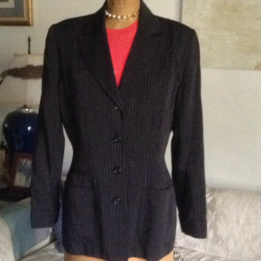 Pin stripe jacket size 6